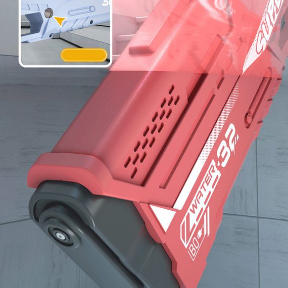 Водяний акумуляторний автомат Space Model Water Gun 9002A (750ml) with lithium battery Red | Зображення 2