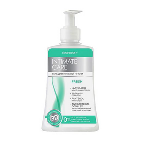Гель для інтимної гігієни 310мл бактерицидний Intimate care Cleanness+
