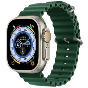 Ремінець Ocean Band для Apple Watch 38/40/41/42mm(ser.10) Синій / Deep navy Зелений / Forest green