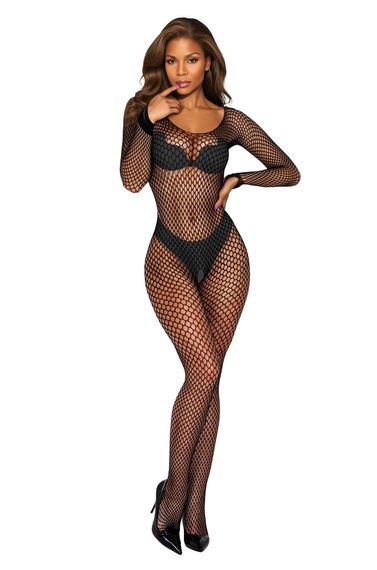 Бодістокінг - Bodystocking 2061, black - One Size