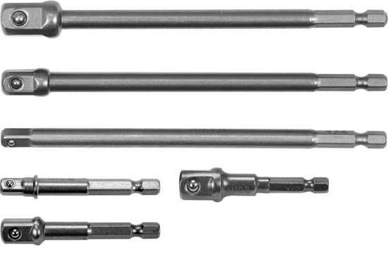 Набор держатель адаптер торцевых головок 1/4",3/8",1/2" HEX 6 шт YATO YT-04629