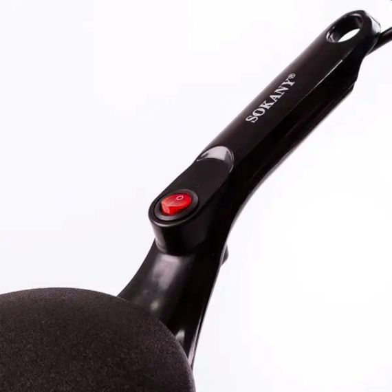 Сковорода для млинців електрична з антипригарним покриттям діаметр 20 см Sokany 650 Вт SK5208 | Зображення 3