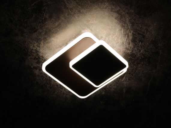 Сучасний креативний світильник стельовий LED для кухні ванної офісу 25464 Коричневий 6х15х15 см. | Зображення 1