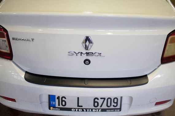 Накладка на задній бампер EuroCap (ABS) для Renault Logan III 2013-2024 рр | Зображення 4
