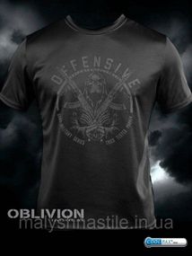 Тактична футболка для відведення поту Oblivion black Defensive ДЛ6588