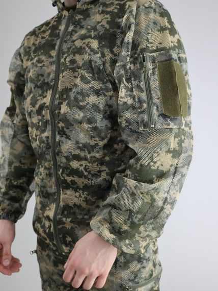 Костюм Сітка КЗС Піксель, маскувальний літній захисний сітчастий костюм | Зображення 3