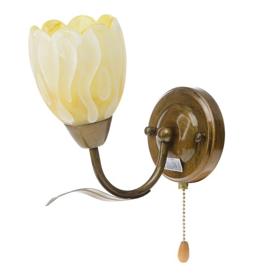 Бра настенное накладное с выключателем флористика LK-201W/1 E14