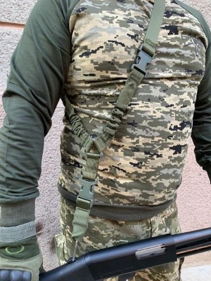 Військовий ремінь 1 точка Оліва, Тактичний військовий ремінь одноточковий для АК   знижка | Зображення 6