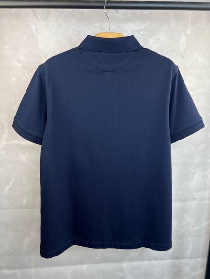 Трикотажне поло синій Tom Ford Logo "TF" Dark Blue f684 | Зображення 6