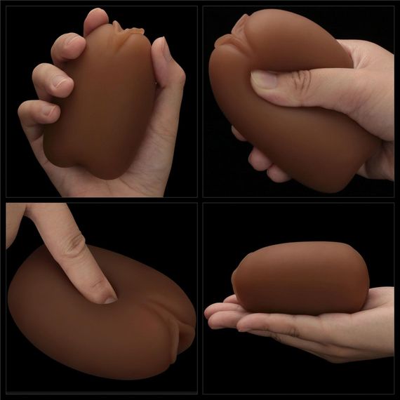 Мастурбатор - Slider Double-Ended Masturbator Ass and Vagina Brown | Зображення 9