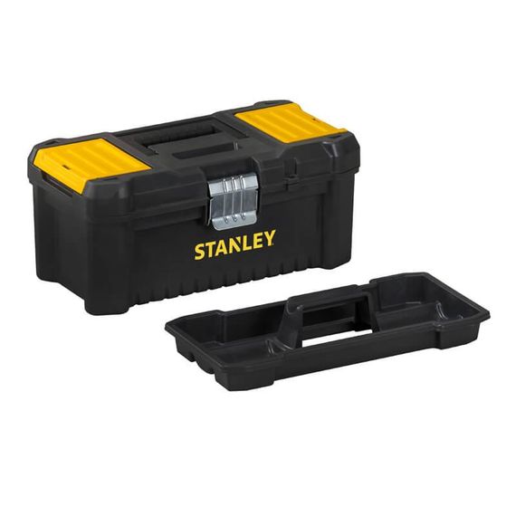 Ящик ESSENTIAL пластиковий з металевими клямками, розмір 316x156x128 мм (12.5) STANLEY STST1-75515 | Зображення 3