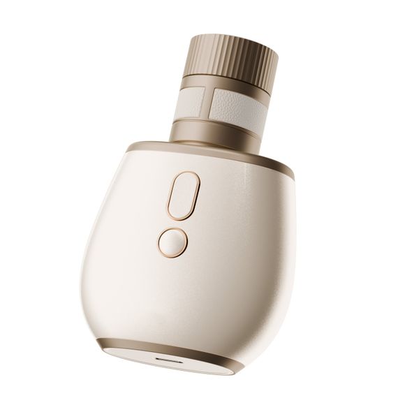 Стимулятор у вигляді парфумів BeYourLover Aromia з вакуумом та мікрострумами, кремовий Sex Aura | Зображення 2