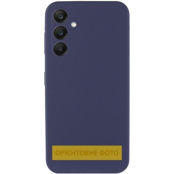Чохол Silicone Cover Lakshmi Full Camera (AAA) для Xiaomi Redmi 15 (EU) Темно-синій / Midnight blue | Зображення 1