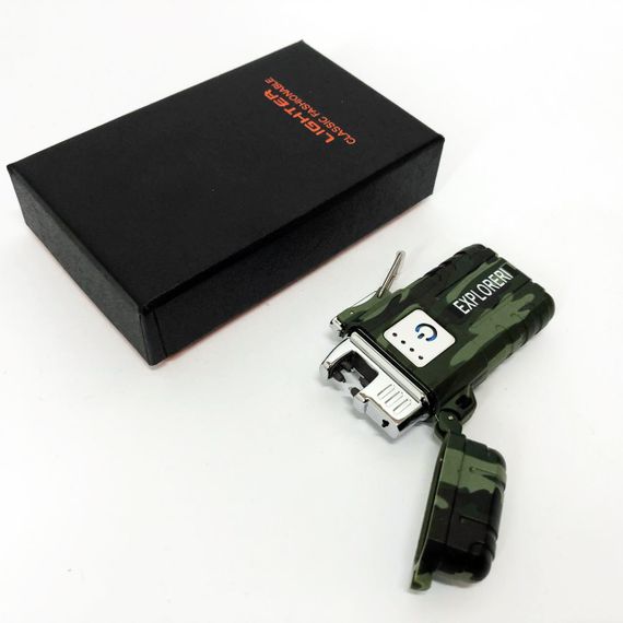 Usb запальничка з електроімпульсом JL317 Explorer, Акумуляторна електро запальничка ZW-53 | Зображення 2