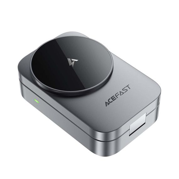 БЗУ Acefast E22 desktop 3in1 15W Metal gray | Зображення 1