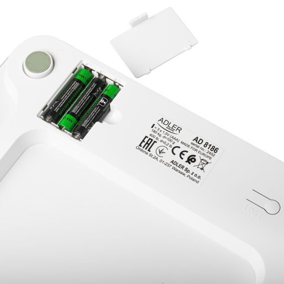 Ваги підлогові діагностичні електронні Adler AD 8186 Smart білі до 180 кг з Bluetooth та аналізом складу тіла | Зображення 2