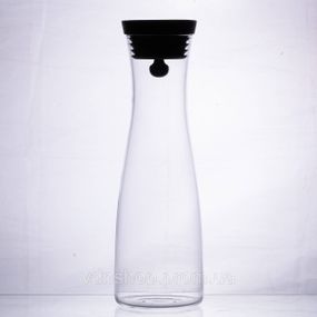 Скляний графин з кришкою 1 л для води, соку, лимонаду HP-19-42