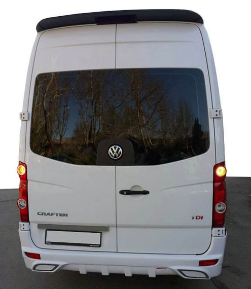 Накладка на задній бампер V2 (під фарбування) для Mercedes Sprinter 2006-2018 рр | Зображення 4