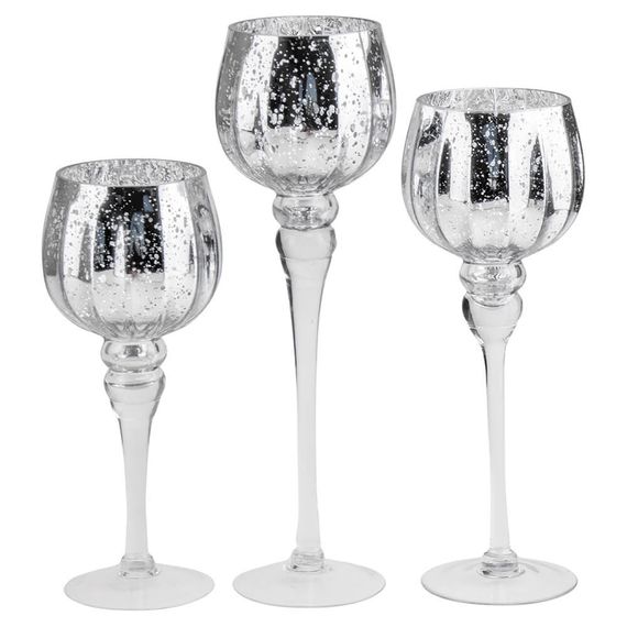 Подсвечники Silver Litti в наборе из 3 штук