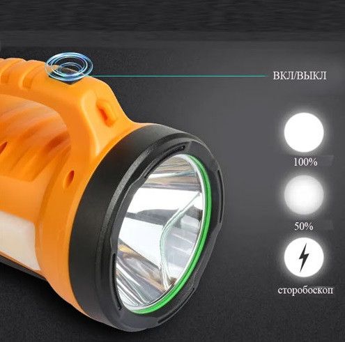 Ліхтар кемпінговий YD-7-7SMD, білий+червоний, Li-Ion акумулятор, Power Bank, зарядка Type-C, магнітна основа, гачок (47117-YD-7-7SMD_191) | Зображення 5