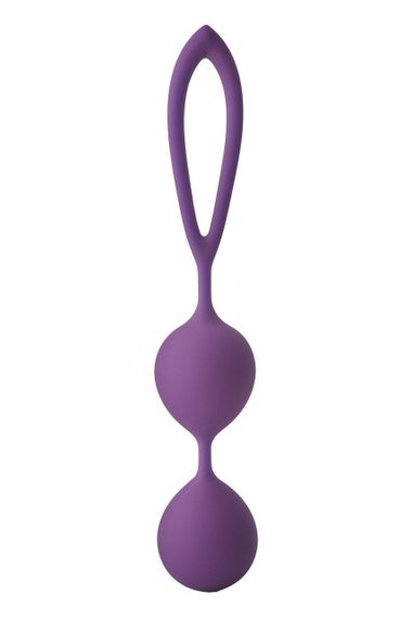 Вагінальні кульки тренажер Кегеля Dream Toys FLIRTS Purple — силіконові, гнучкі, довжина 17 см, діаметр 3 см | Зображення 4