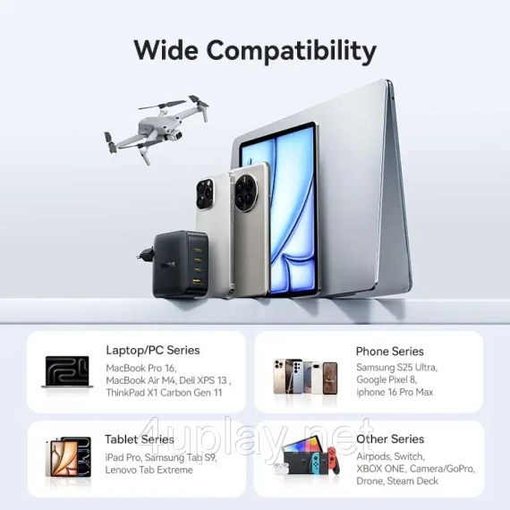 Зарядний пристрій Baseus EnerFill FH11 GaN E0121J Black | Зображення 5