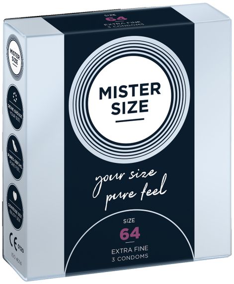 Презервативы Mister Size 64 mm (3шт) Sex Aura | Зображення 2