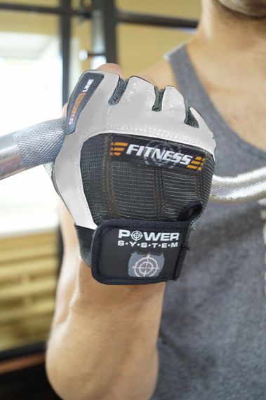 Рукавички для фітнесу Power System PS-2300 Fitness Grey/White XL | Зображення 5