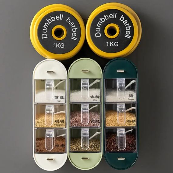 Настенный органайзер для специй Spice organizer XL-905, Белый / Подвесной органайзер для круп / Органайзер для кухни | Зображення 6