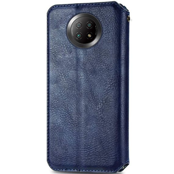Шкіряний чохол-книжка GETMAN Cubic (PU) для Xiaomi Redmi Note 9 5G / Note 9T Синій | Зображення 2