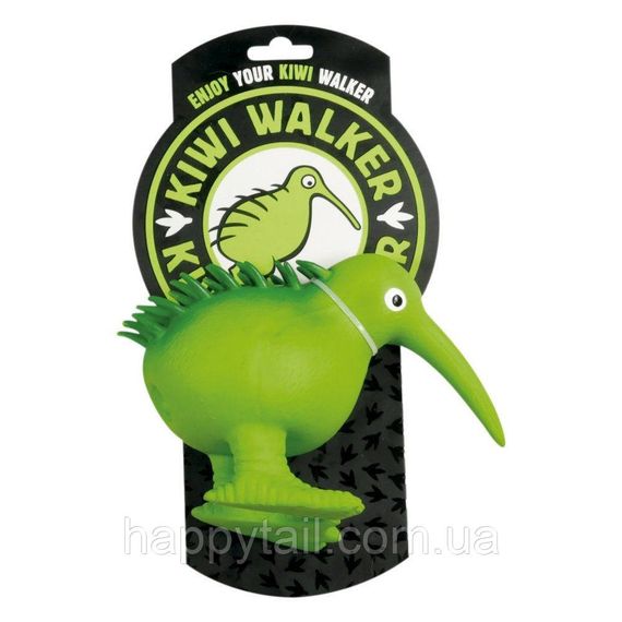 Іграшка Kiwi Walker для собак Птах Ківі зелений 15,5 см