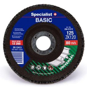 Диск шлифовальный лепестковый Specialist+ BASIC 125 ZK120