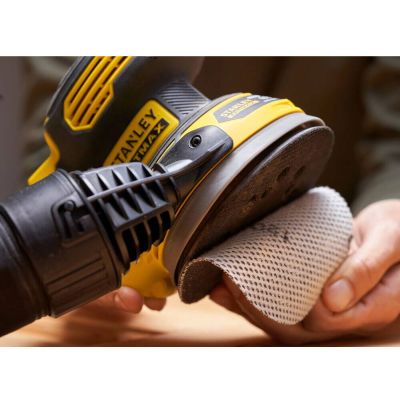 Шлифовальная машина Stanley эксцентриковая аккумуляторная FatMax, безщеточная,Li-Ion 18В,2Ah, 125 мм, 12000 об/мин (SFMCW220D1S) | Зображення 6