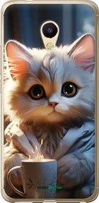 Чохол на Meizu M5s Білий кіт "5646u-776-2448"