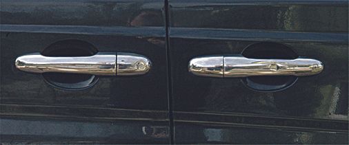 Накладки на ручки (нерж) 4 шт, OmsaLine - Італійська нержавійка для Mercedes Viano 2004-2015 рр | Зображення 2