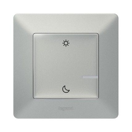Valena Life with NETATMO. Умный беспроводной сценарный выключатель &quot;День / Ночь&quot; . Алюминий (752389)