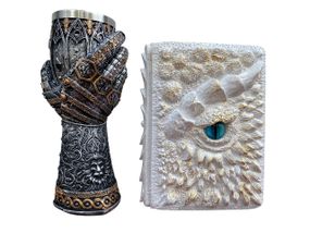 Подарунковий набір Келих 3D Рука з Левом і Блокнот 3D «Око Крижаного Хранителя»