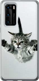 Чехол на Huawei P40 Летящий котёнок "2322u-1840-17620"