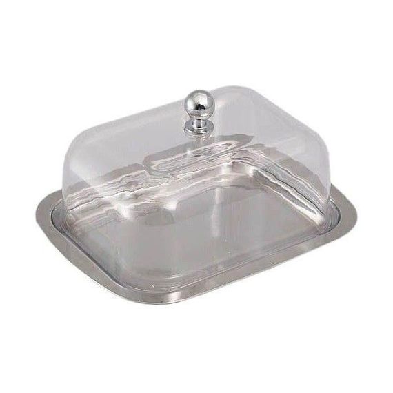 Масленка Gipfel GP-5517 15х12х8 см срібляста