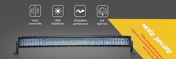 LED-балка 240W заокруглена 4D (3W х 80) 16000 Lm світлодіодний прожектор | Зображення 4