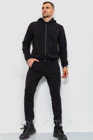Спортивний костюм чоловічий двонитка, колір чорний, розміри M, L, L, XL, XXL FA_008320