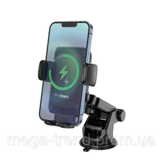 Тримач HOCO 2 in 1 Air outlet / Dashboard Smart alignment wireless charging Car holder S35 |5-15W Max| | Зображення 5