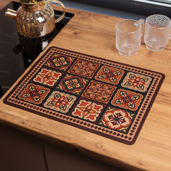 Килимок діатомітовий для сушіння посуду Vintage 40*30 см Yiwu HP-42-191 | Зображення 1