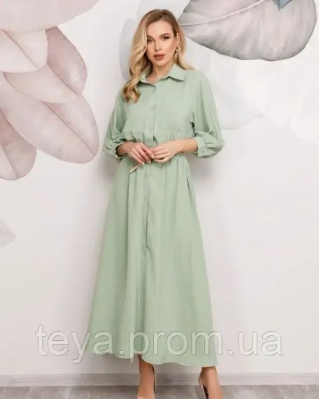 Платье для женщин цвет мятный FI_000574