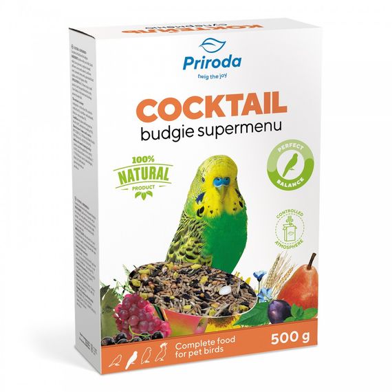 Корм Природа Коктейль Суперменю для хвилястих папуг 500 г | Зображення 2