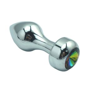 Анальна пробка з кристалом SKN-MS54 ( веселка ) sexstyle