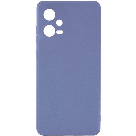Силиконовый чехол Candy Full Camera для Xiaomi Poco X5 5G / Note 12 5G Голубой / Mist blue