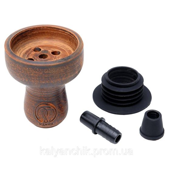 Кальян Karma model 1.1 коричневий тарілка Brazilian | Зображення 2