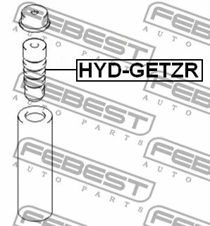 Відбійник амортизатора HYUNDAI ACCENT, HYUNDAI GETZ, FEBEST (HYDGETZR) | Зображення 3