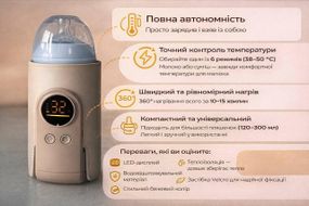 Портативний Підігрівач-Термос для дитячої пляшечки з вбудованим акумулятором 8000 mah
